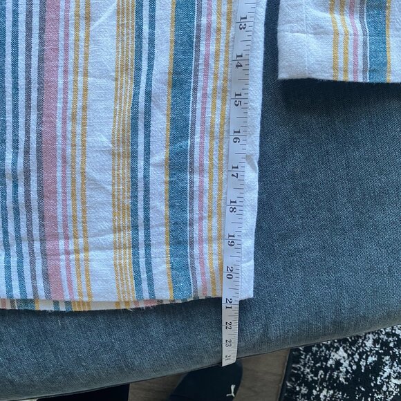 Caslon Wide Leg Linen Blend Jumpsuit, Ivory Mutlicolor Stripe, Size M - Picture 6 of 9